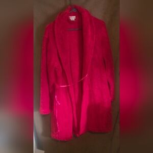 Cozy Fuchsia Teddy Jacket/Robe.